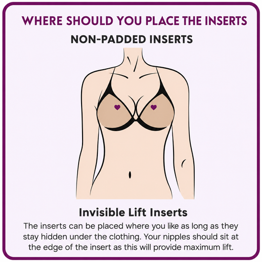 Invisible Lift Inserts - Instantly Add Two Cup Sizes